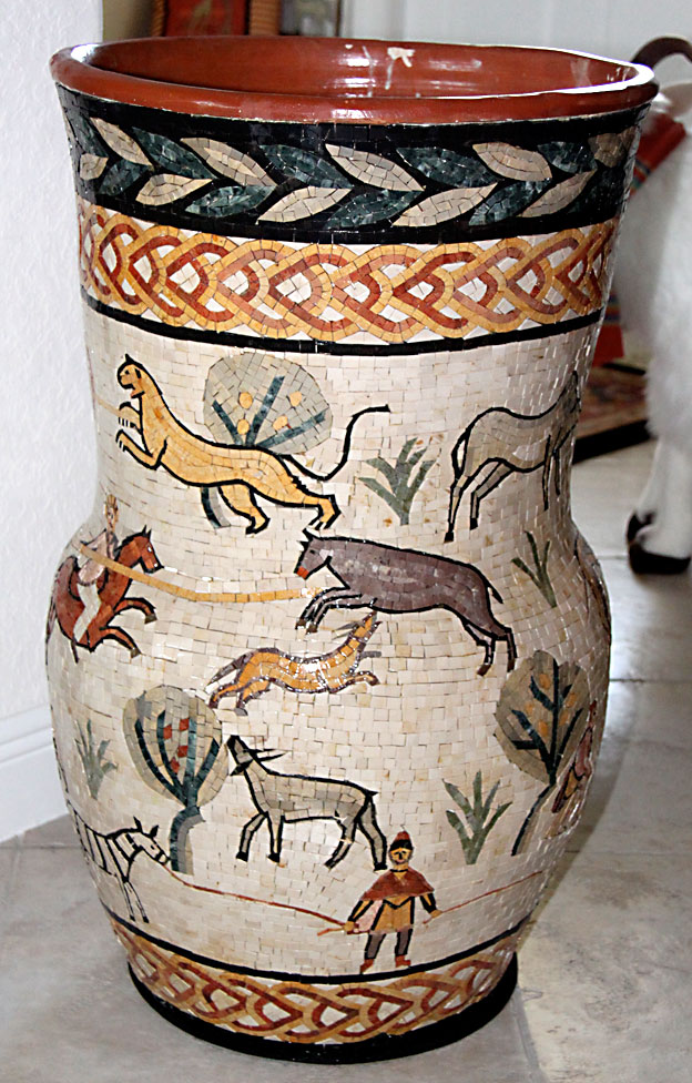 Mosaic Vase from Madaba